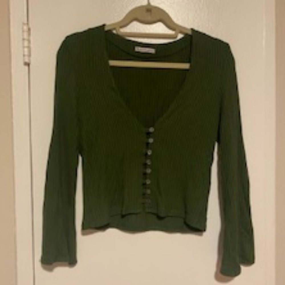 Green Reformation Long Sleeve Top size Medium